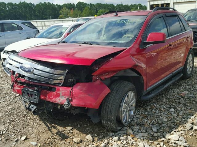 2FMDK3KC0ABA87155 - 2010 FORD EDGE RED photo 2