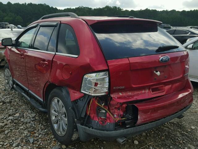 2FMDK3KC0ABA87155 - 2010 FORD EDGE RED photo 3