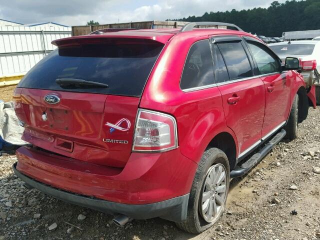 2FMDK3KC0ABA87155 - 2010 FORD EDGE RED photo 4