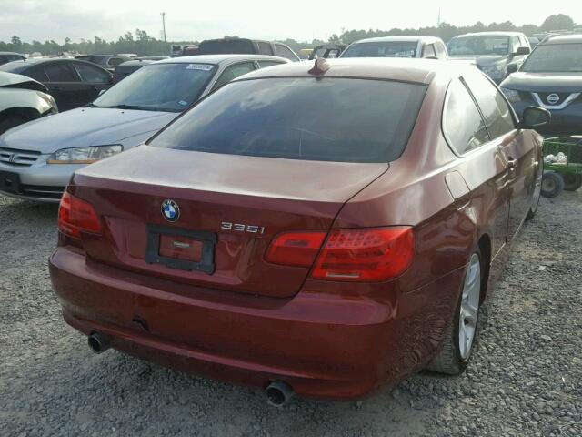 WBAKG7C50CE803156 - 2012 BMW 335 I RED photo 4