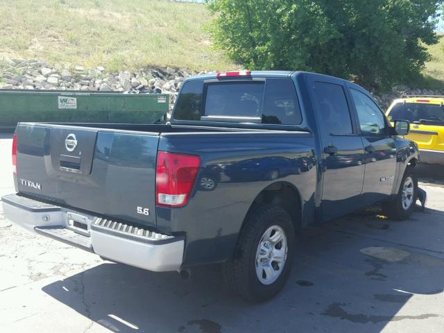 1N6AA07A96N506628 - 2006 NISSAN TITAN XE BLUE photo 4