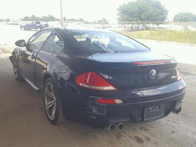 WBSEH93589CY24987 - 2009 BMW M6 BLACK photo 3