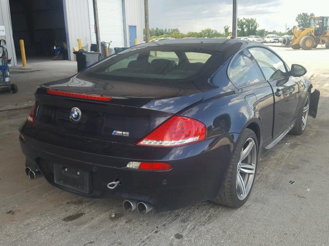 WBSEH93589CY24987 - 2009 BMW M6 BLACK photo 4