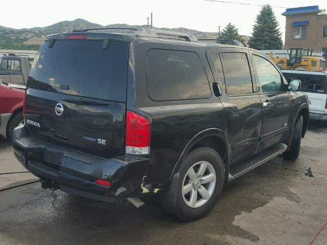 5N1BA08C59N606247 - 2009 NISSAN ARMADA SE BLACK photo 4