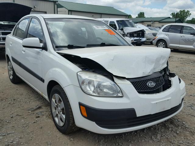 KNADE123X76204213 - 2007 KIA RIO BASE WHITE photo 1