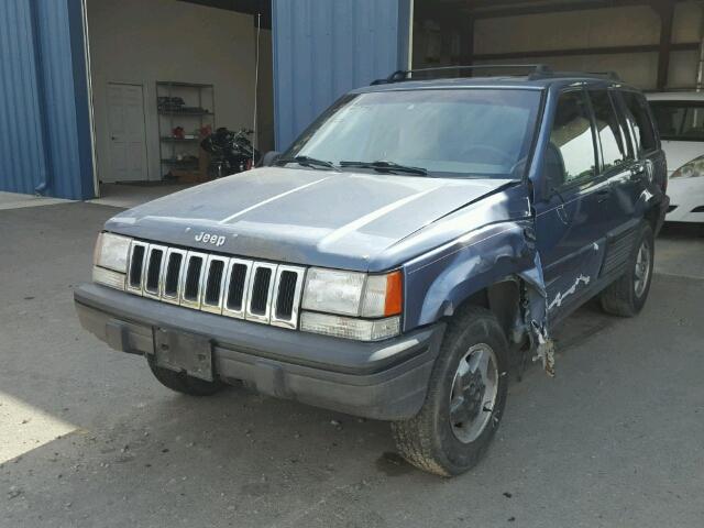 1J4GZ58S5SC768236 - 1995 JEEP GRAND CHER BLUE photo 2