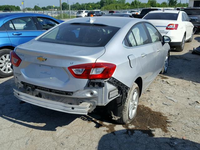 1G1BE5SM7G7271347 - 2016 CHEVROLET CRUZE LT SILVER photo 4