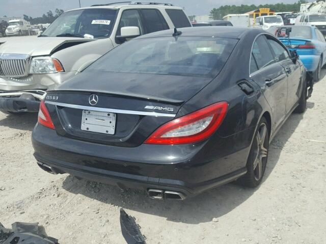 WDDLJ7EB5CA049437 - 2012 MERCEDES-BENZ CLS 63 AMG BLACK photo 4