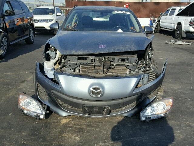 JM1BL1TG3D1708712 - 2013 MAZDA MAZDA3I BLUE photo 9