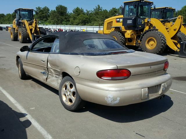 3C3EL55H6XT610205 - 1999 CHRYSLER SEBRING JX GOLD photo 3