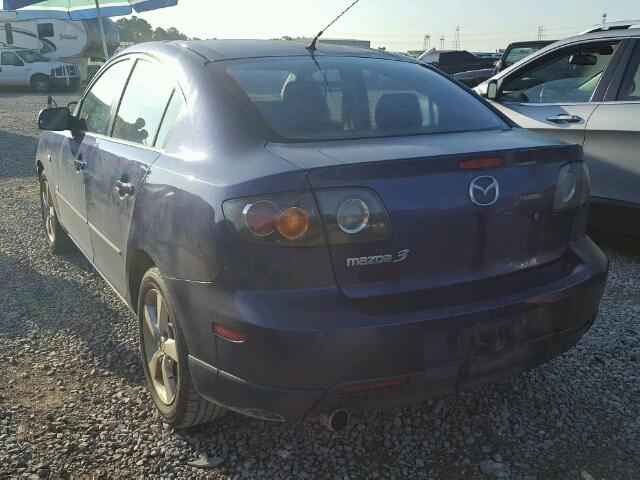 JM1BK123751232757 - 2005 MAZDA 3 S BLUE photo 3