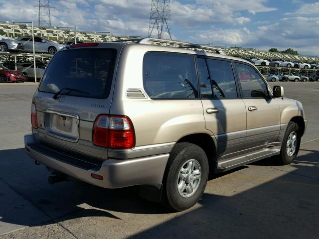 JT6HT00W5X0033379 - 1999 LEXUS LX 470 TAN photo 4