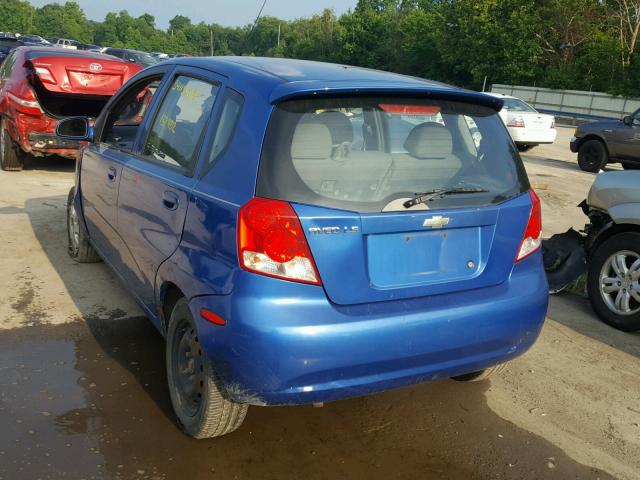 KL1TJ62604B146334 - 2004 CHEVROLET AVEO LS BLUE photo 3