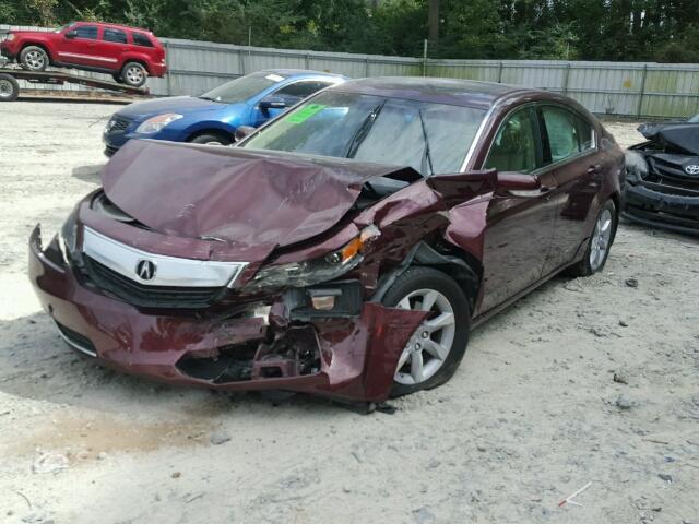 19UUA8F26CA002597 - 2012 ACURA TL RED photo 2