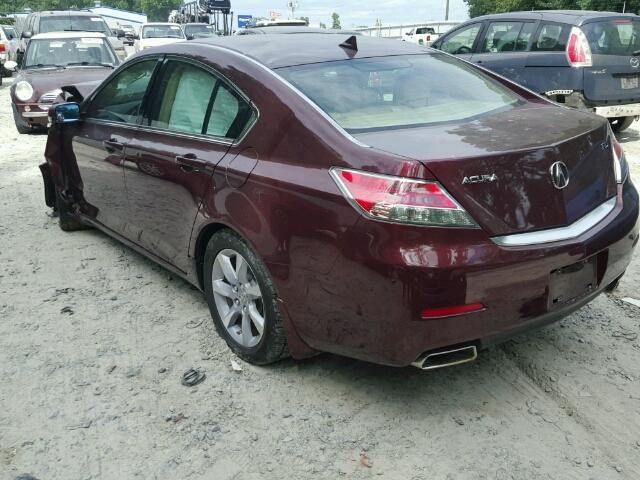 19UUA8F26CA002597 - 2012 ACURA TL RED photo 3