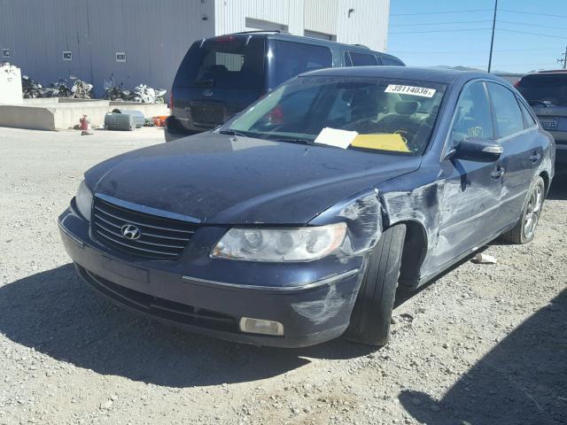 KMHFC46F87A182552 - 2007 HYUNDAI AZERA SE BLUE photo 2