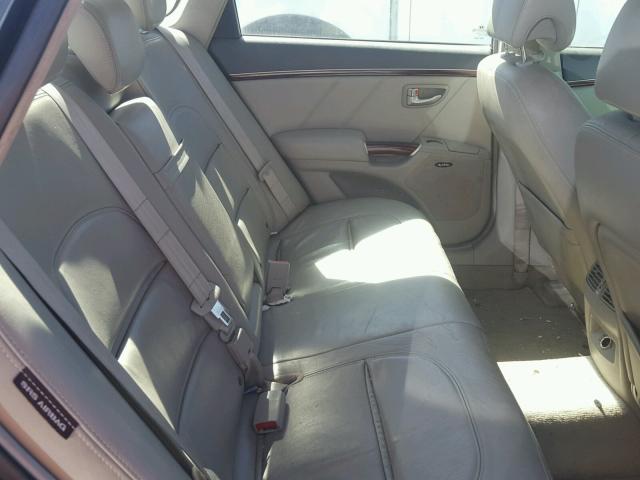 KMHFC46F87A182552 - 2007 HYUNDAI AZERA SE BLUE photo 6