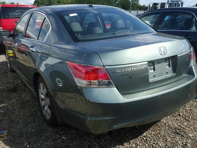 1HGCP36879A036929 - 2009 HONDA ACCORD BLUE photo 3