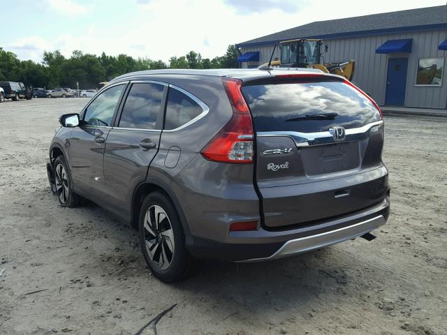 5J6RM3H94FL006918 - 2015 HONDA CR-V TOURI GRAY photo 3