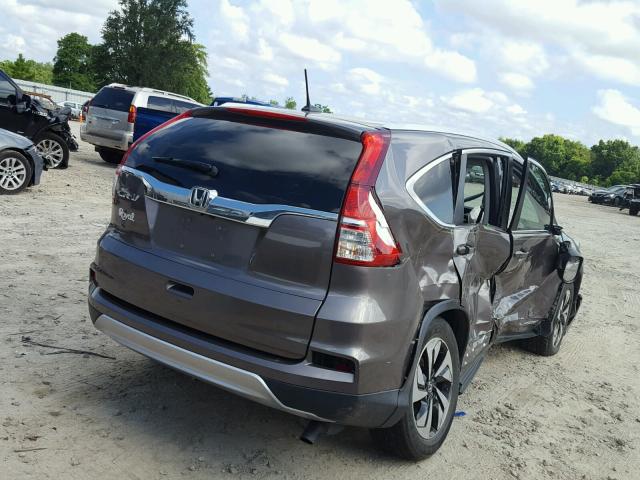 5J6RM3H94FL006918 - 2015 HONDA CR-V TOURI GRAY photo 4