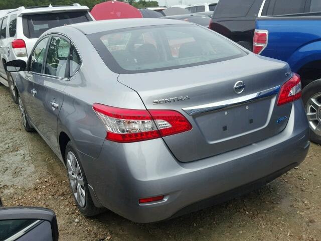 3N1AB7AP8EY240609 - 2014 NISSAN SENTRA S SILVER photo 3