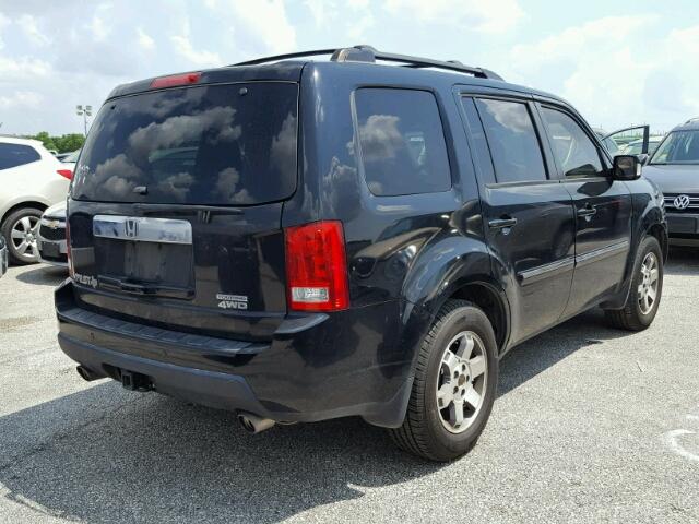 5FNYF4H95AB011347 - 2010 HONDA PILOT TOUR BLACK photo 4