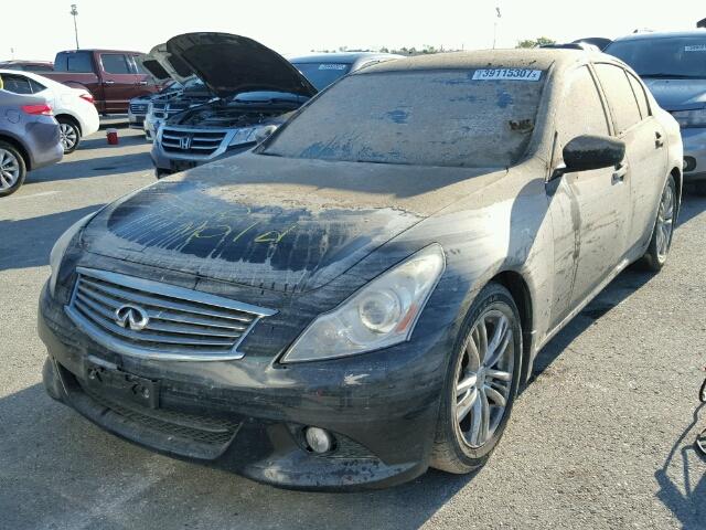 JN1CV6APXAM202936 - 2010 INFINITI G37 BASE BLACK photo 2