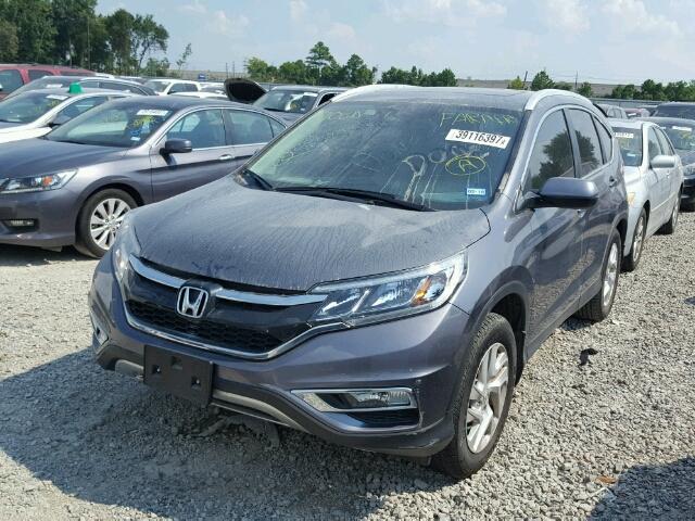 2HKRM3H7XGH522422 - 2016 HONDA CR-V GRAY photo 2