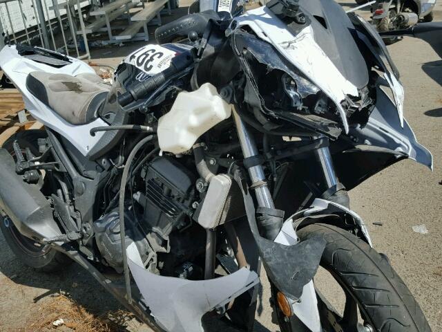 JKAEX8B13EA008918 - 2014 KAWASAKI EX300 B WHITE photo 9