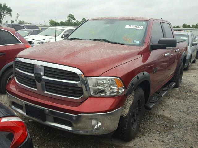 1C6RR6LT7FS562147 - 2015 RAM 1500 SLT RED photo 2