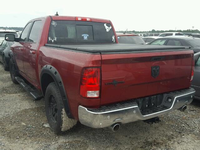 1C6RR6LT7FS562147 - 2015 RAM 1500 SLT წითელი ფოტო 3