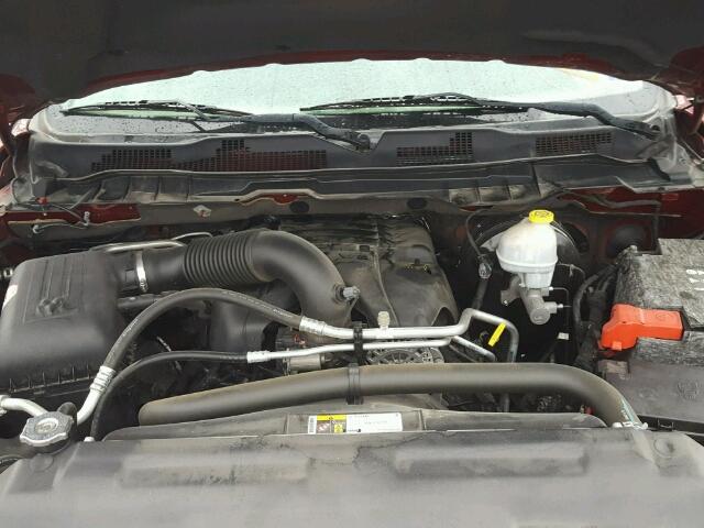 1C6RR6LT7FS562147 - 2015 RAM 1500 SLT წითელი ფოტო 7