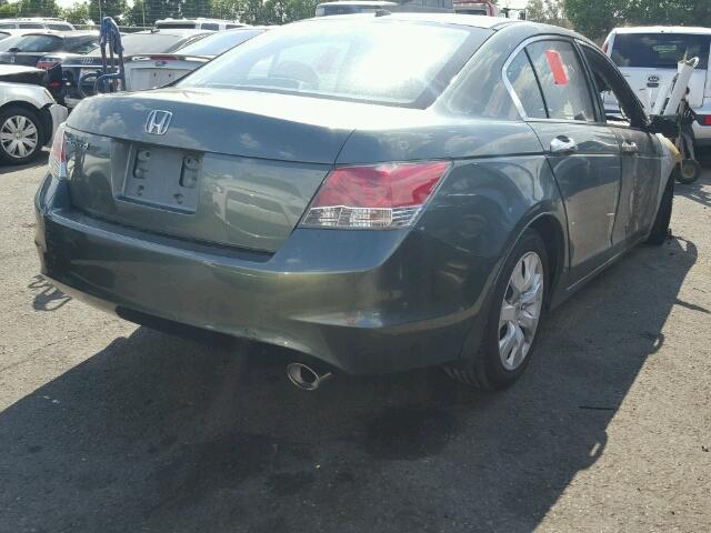 1HGCP26899A097743 - 2009 HONDA ACCORD EXL GREEN photo 4