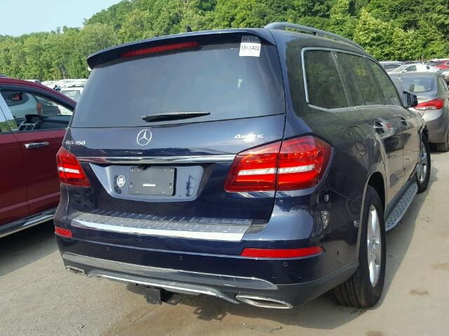 4JGDF6EE1JB087352 - 2018 MERCEDES-BENZ GLS 450 4M BLUE photo 4