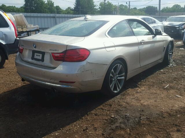 WBA3R5C58GK373807 - 2016 BMW 435 BEIGE photo 4