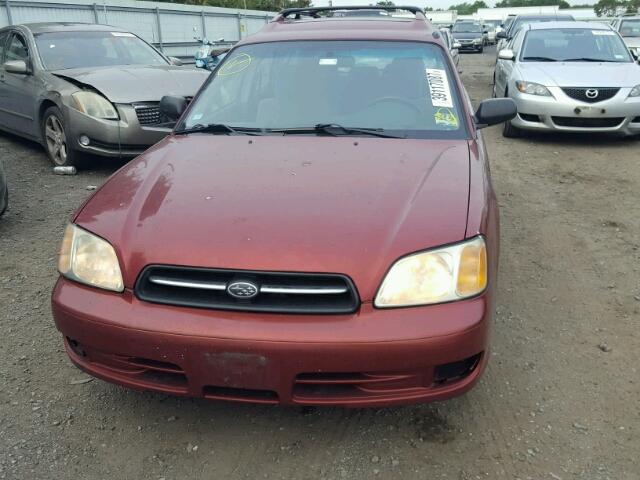 4S3BH635927309620 - 2002 SUBARU LEGACY RED photo 9