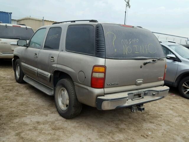 1GKEC13Z83R301942 - 2003 GMC YUKON GRAY photo 3