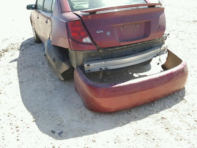 1G8AJ55F87Z102061 - 2007 SATURN ION LEVEL RED photo 10