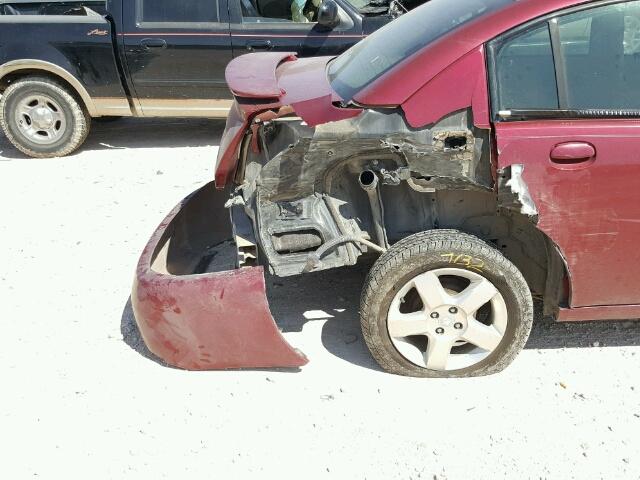 1G8AJ55F87Z102061 - 2007 SATURN ION LEVEL 红色 照片 9