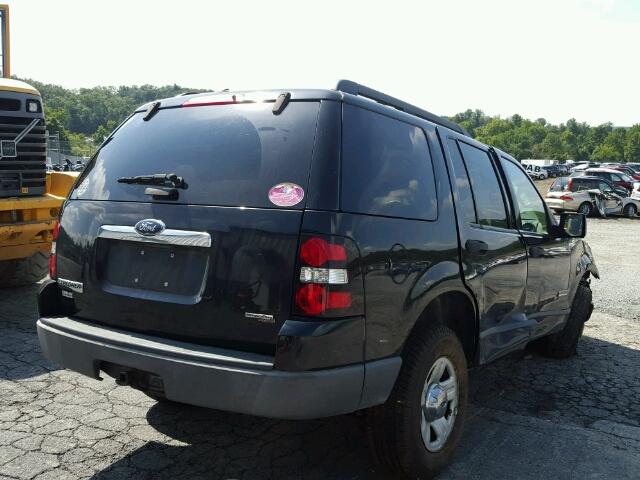 1FMEU72E76UA37779 - 2006 FORD EXPLORER BLACK photo 4