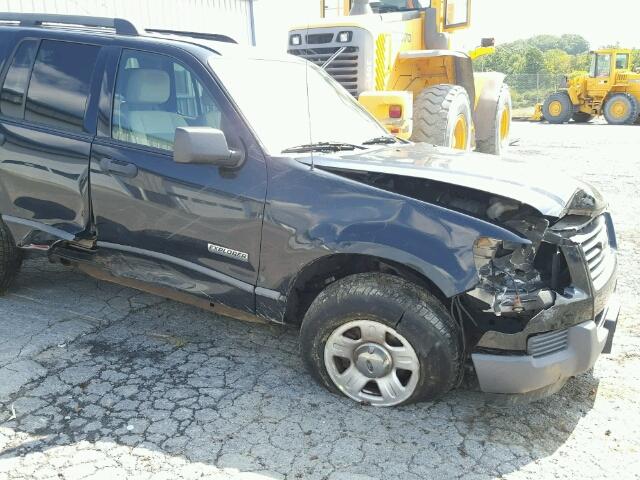 1FMEU72E76UA37779 - 2006 FORD EXPLORER BLACK photo 9