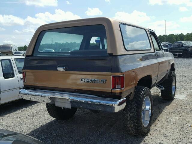 1GCEV18K8JF130206 - 1988 CHEVROLET BLAZER V10 BROWN photo 4