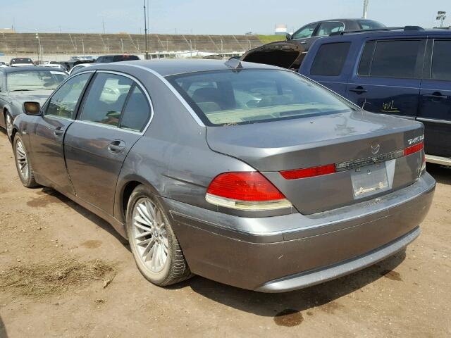 WBAGN63544DS54980 - 2004 BMW 745 GRAY photo 3