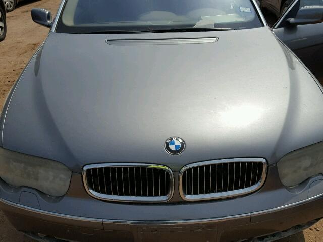 WBAGN63544DS54980 - 2004 BMW 745 GRAY photo 7