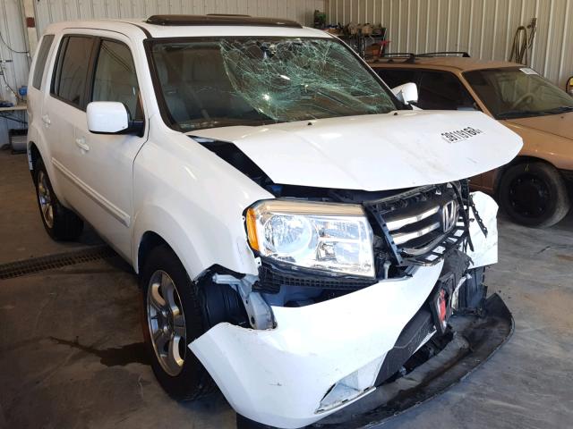 5FNYF3H78EB002463 - 2014 HONDA PILOT EXLN WHITE photo 1