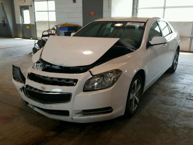 1G1ZC5EU5BF194962 - 2011 CHEVROLET MALIBU 1LT WHITE photo 2