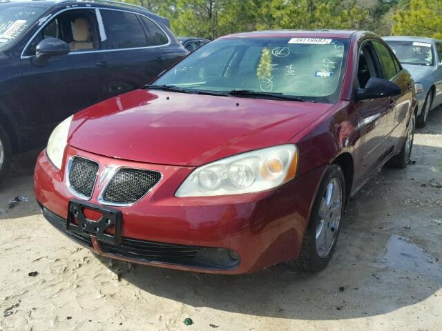 1G2ZG528954153726 - 2005 PONTIAC G6 RED photo 2