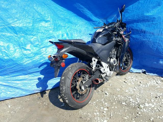 MLHPC4410D5001283 - 2013 HONDA CBR500 R BLACK photo 4