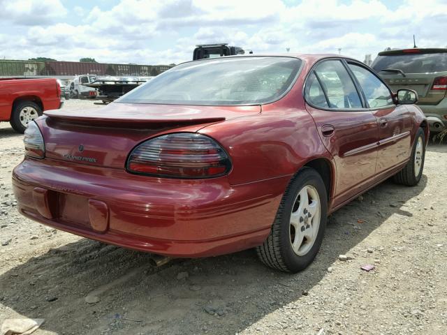 1G2WK52J21F253766 - 2001 PONTIAC GRAND PRIX RED photo 4