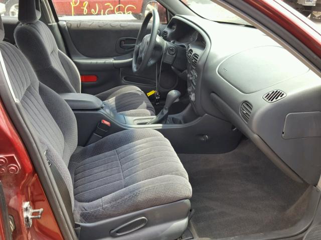 1G2WK52J21F253766 - 2001 PONTIAC GRAND PRIX RED photo 5